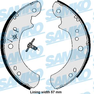 Samko 85060B - Jeu de mâchoires de frein cwaw.fr