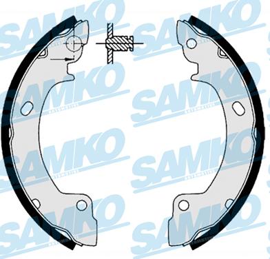 Samko 86410 - Jeu de mâchoires de frein cwaw.fr