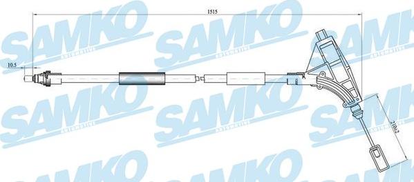 Samko C0640B - Tirette à câble, frein de stationnement cwaw.fr