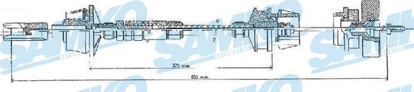 Samko C0017C - Tirette à câble, commande d'embrayage cwaw.fr