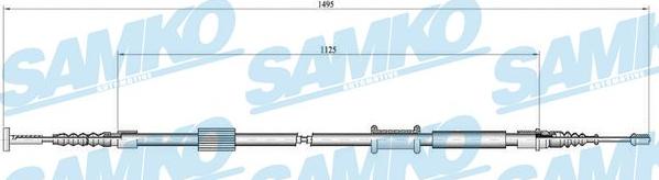 Samko C0157B - Tirette à câble, frein de stationnement cwaw.fr