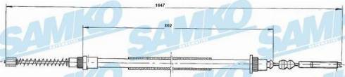 Samko C0825B - Tirette à câble, frein de stationnement cwaw.fr
