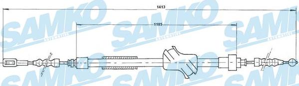 Samko C1502B - Tirette à câble, frein de stationnement cwaw.fr