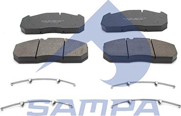 Sampa 096.602 - Kit de plaquettes de frein, frein à disque cwaw.fr