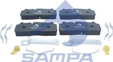 Sampa 091.542 - Kit de plaquettes de frein, frein à disque cwaw.fr