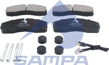 Sampa 093.920 - Kit de plaquettes de frein, frein à disque cwaw.fr