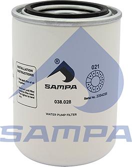 Sampa 038.028 - Filtre de liquide de refroidissement cwaw.fr