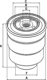 SAMPIYON FILTER CS 0183 M - Filtre à carburant cwaw.fr