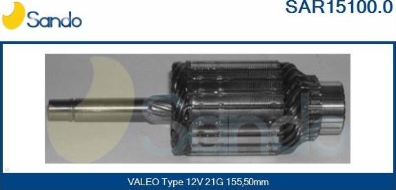 Sando SAR15100.0 - Induit, démarreur cwaw.fr