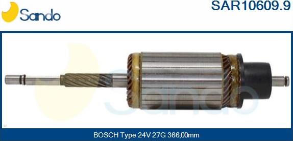 Sando SAR10609.9 - Induit, démarreur cwaw.fr