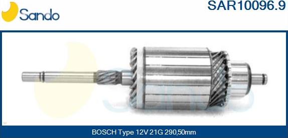 Sando SAR10096.9 - Induit, démarreur cwaw.fr