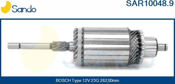 Sando SAR10048.9 - Induit, démarreur cwaw.fr