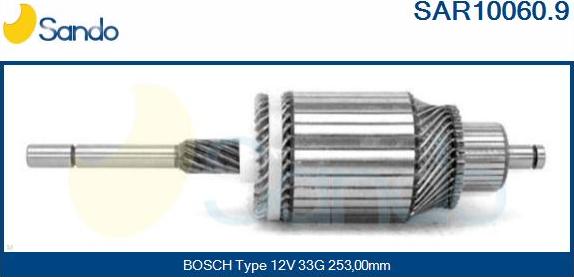 Sando SAR10060.9 - Induit, démarreur cwaw.fr