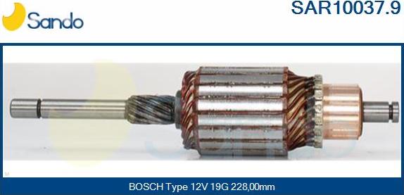 Sando SAR10037.9 - Induit, démarreur cwaw.fr