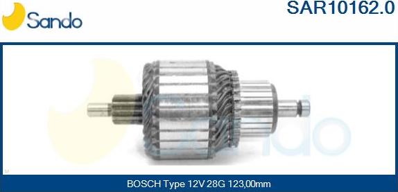 Sando SAR10162.0 - Induit, démarreur cwaw.fr