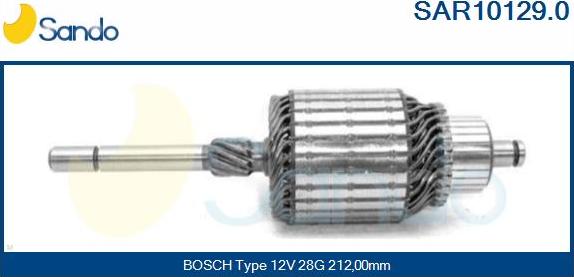 Sando SAR10129.0 - Induit, démarreur cwaw.fr
