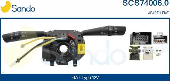 Sando SCS74006.0 - Commutateur de colonne de direction cwaw.fr
