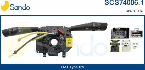 Sando SCS74006.1 - Commutateur de colonne de direction cwaw.fr