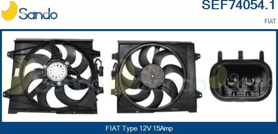 Sando SEF74054.1 - Moteur électrique, ventilateur pour radiateurs cwaw.fr