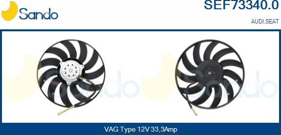 Sando SEF73340.0 - Ventilateur, refroidissement du moteur cwaw.fr