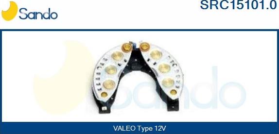 Sando SRC15101.0 - Pont de diodes, alternateur cwaw.fr