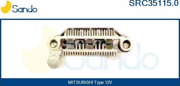 Sando SRC35115.0 - Pont de diodes, alternateur cwaw.fr