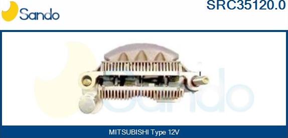 Sando SRC35120.0 - Pont de diodes, alternateur cwaw.fr