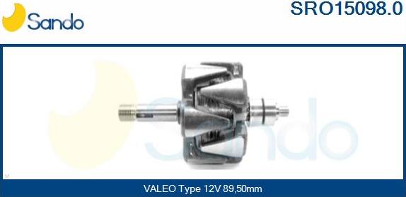 Sando SRO15098.0 - Rotor, alternateur cwaw.fr