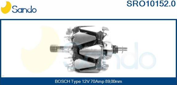 Sando SRO10152.0 - Rotor, alternateur cwaw.fr