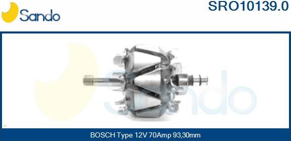 Sando SRO10139.0 - Rotor, alternateur cwaw.fr