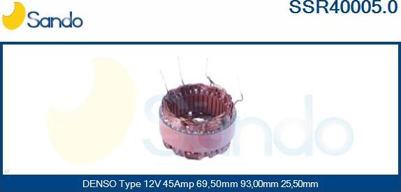 Sando SSR40005.0 - Stator, alternateur cwaw.fr