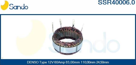 Sando SSR40006.0 - Stator, alternateur cwaw.fr