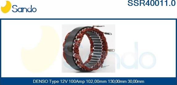 Sando SSR40011.0 - Stator, alternateur cwaw.fr