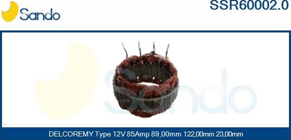 Sando SSR60002.0 - Stator, alternateur cwaw.fr