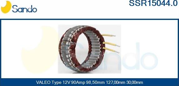 Sando SSR15044.0 - Stator, alternateur cwaw.fr