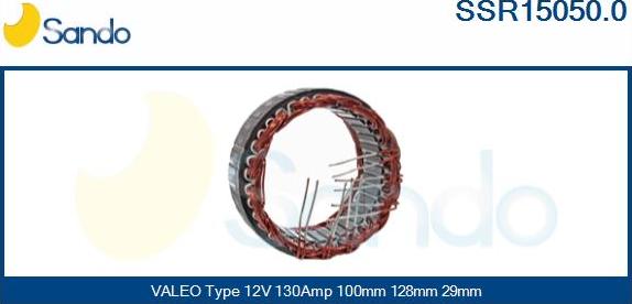 Sando SSR15050.0 - Stator, alternateur cwaw.fr