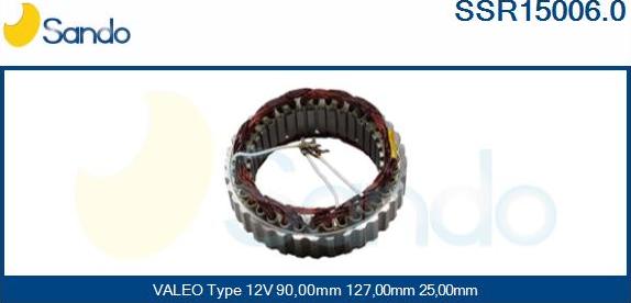 Sando SSR15006.0 - Stator, alternateur cwaw.fr