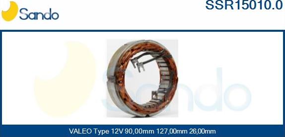 Sando SSR15010.0 - Stator, alternateur cwaw.fr