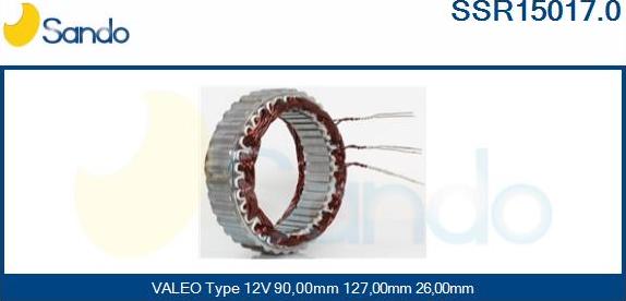 Sando SSR15017.0 - Stator, alternateur cwaw.fr