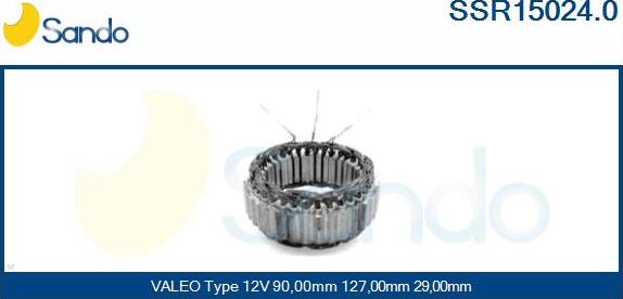 Sando SSR15024.0 - Stator, alternateur cwaw.fr