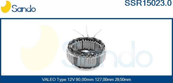 Sando SSR15023.0 - Stator, alternateur cwaw.fr