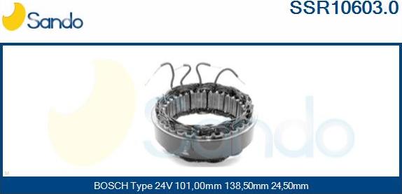 Sando SSR10603.0 - Stator, alternateur cwaw.fr