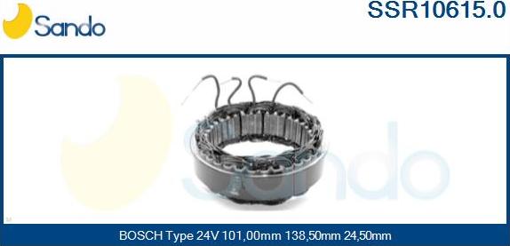 Sando SSR10615.0 - Stator, alternateur cwaw.fr