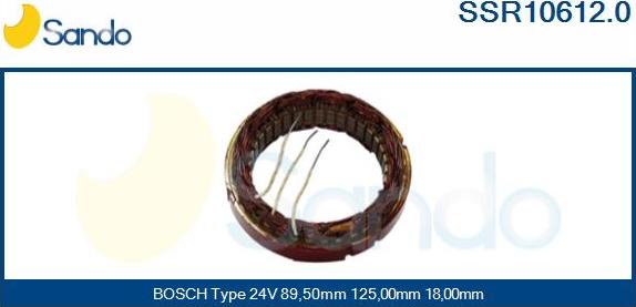 Sando SSR10612.0 - Stator, alternateur cwaw.fr