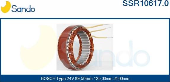 Sando SSR10617.0 - Stator, alternateur cwaw.fr