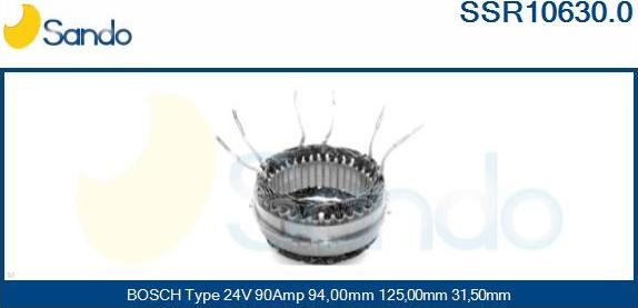 Sando SSR10630.0 - Stator, alternateur cwaw.fr