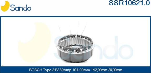 Sando SSR10621.0 - Stator, alternateur cwaw.fr