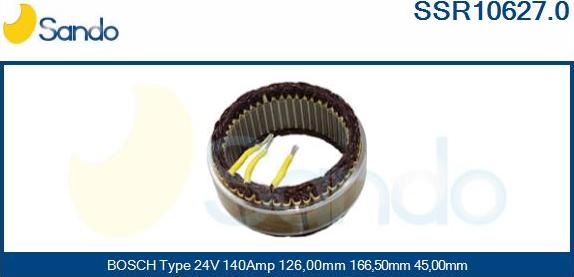 Sando SSR10627.0 - Stator, alternateur cwaw.fr