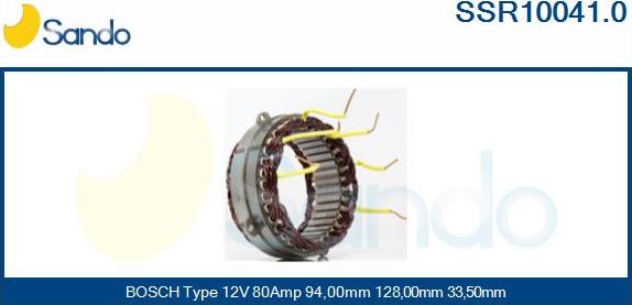 Sando SSR10041.0 - Stator, alternateur cwaw.fr