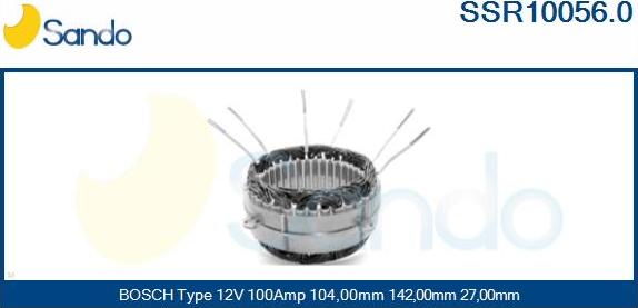 Sando SSR10056.0 - Stator, alternateur cwaw.fr